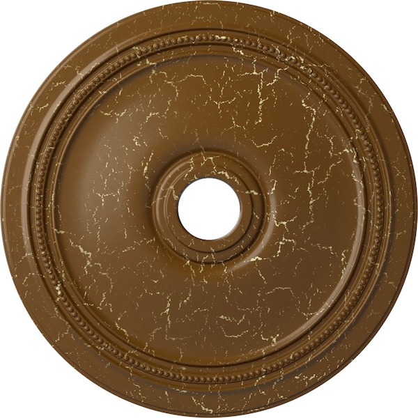 Ekena Millwork Diane Ceiling Medallion (Canopies up to 6 1/4"), 24"OD x 3 5/8"ID x 1 1/4"P, Smokey Topaz Crackle CM24DISTC - main